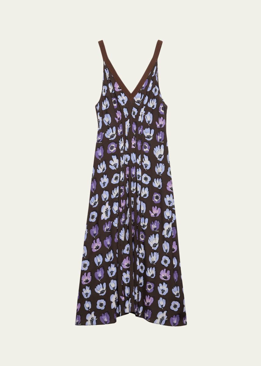 strapless open back dress Prada c. 1996 Purple Devoré Silk Velvet Dress with Green Silk Slip – Nine  Lives Archive main image 1