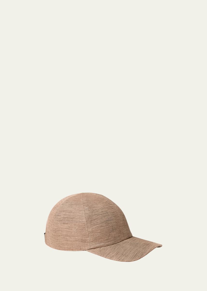 Loro Piana Men's Ivy Linen Six-Panel Baseball Cap - Bergdorf Goodman