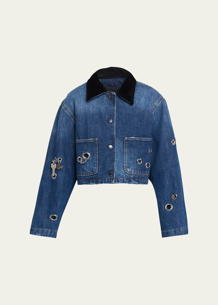 MARC JACOBS パフスリーブ　短丈デニムジャケット MARC JACOBS パフスリーブ 短丈デニムジャケット 【公式通販】