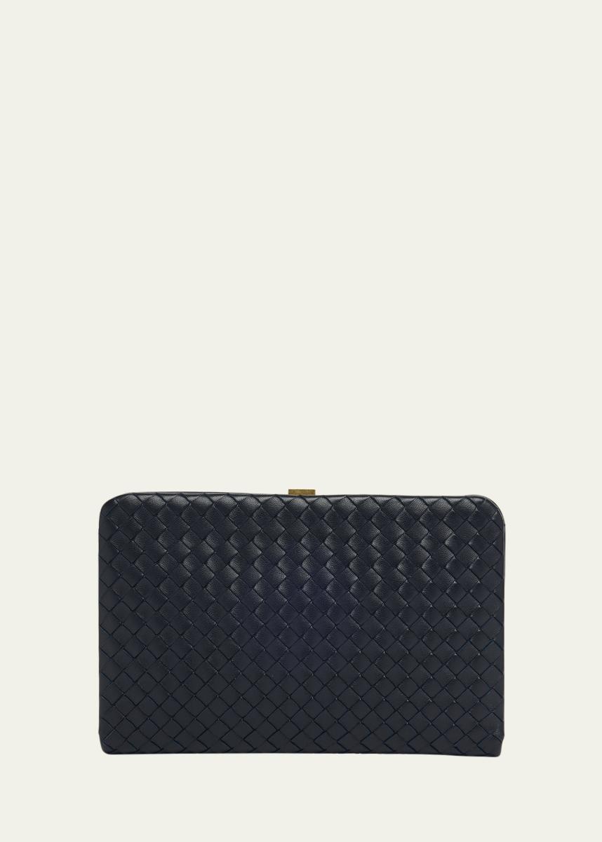Mezzanotte Leather Clutch Bag