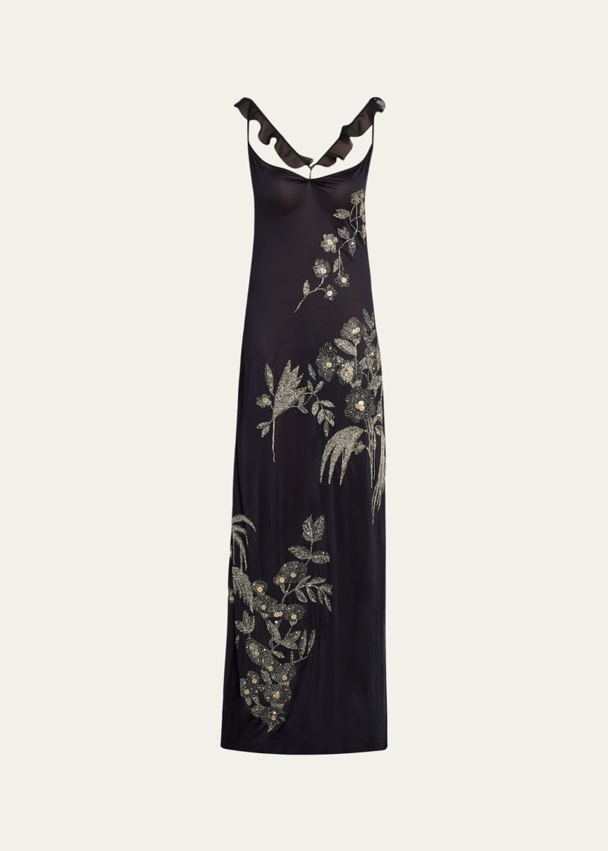 loft strapless dress LOFT Strapless Navy w/ Silver Scroll Embroidery Fit & Flare Midi Dress Size 10 main image 1