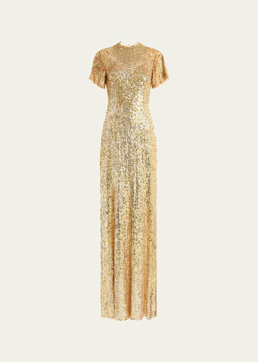 sachin and babi light blue dress Jenny Packham Evening Dresses for Women main image 0