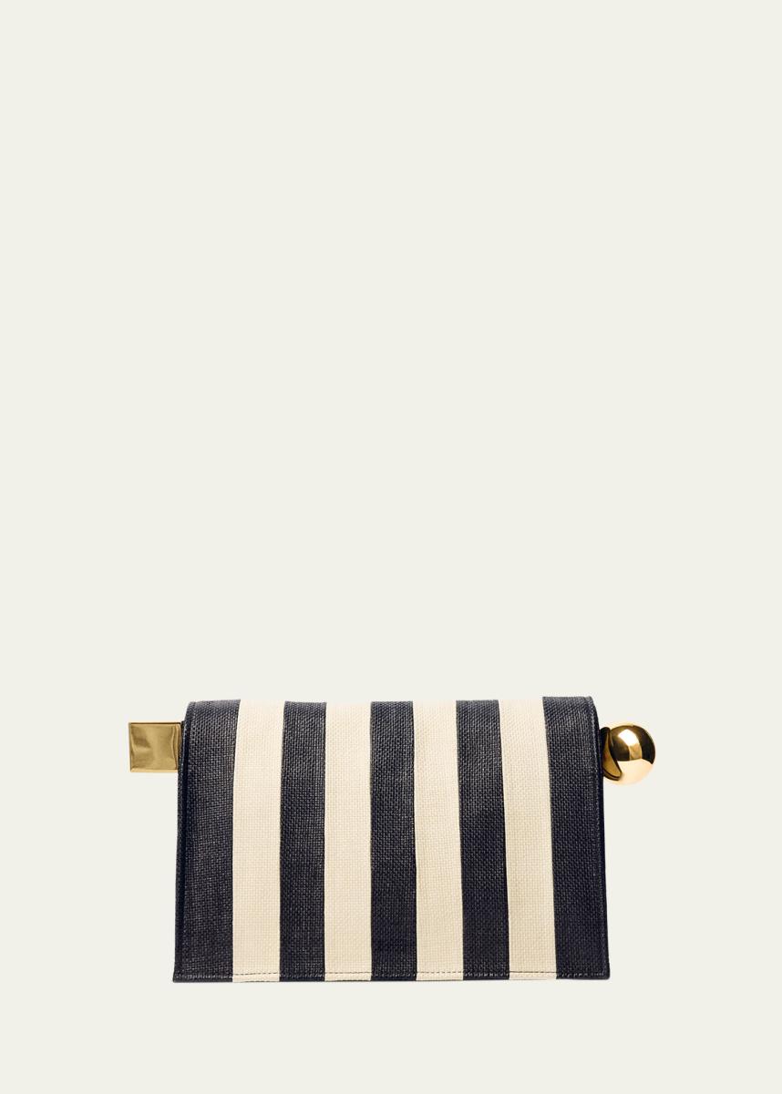 The Rond Carré Stripe Clutch