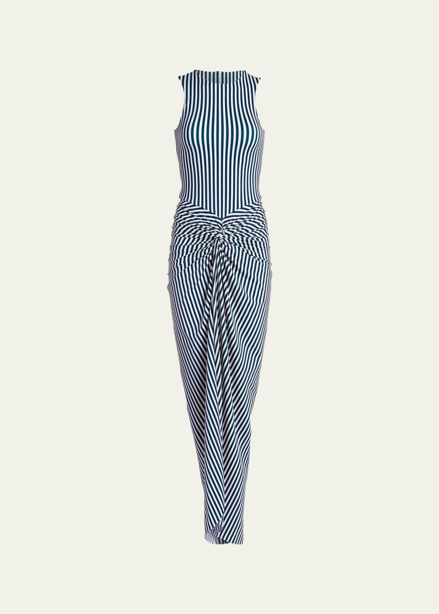 パジャマパーティー　千棘　psa9 Silvia Tcherassi Leni Striped Twisted Sleeveless Maxi Dress