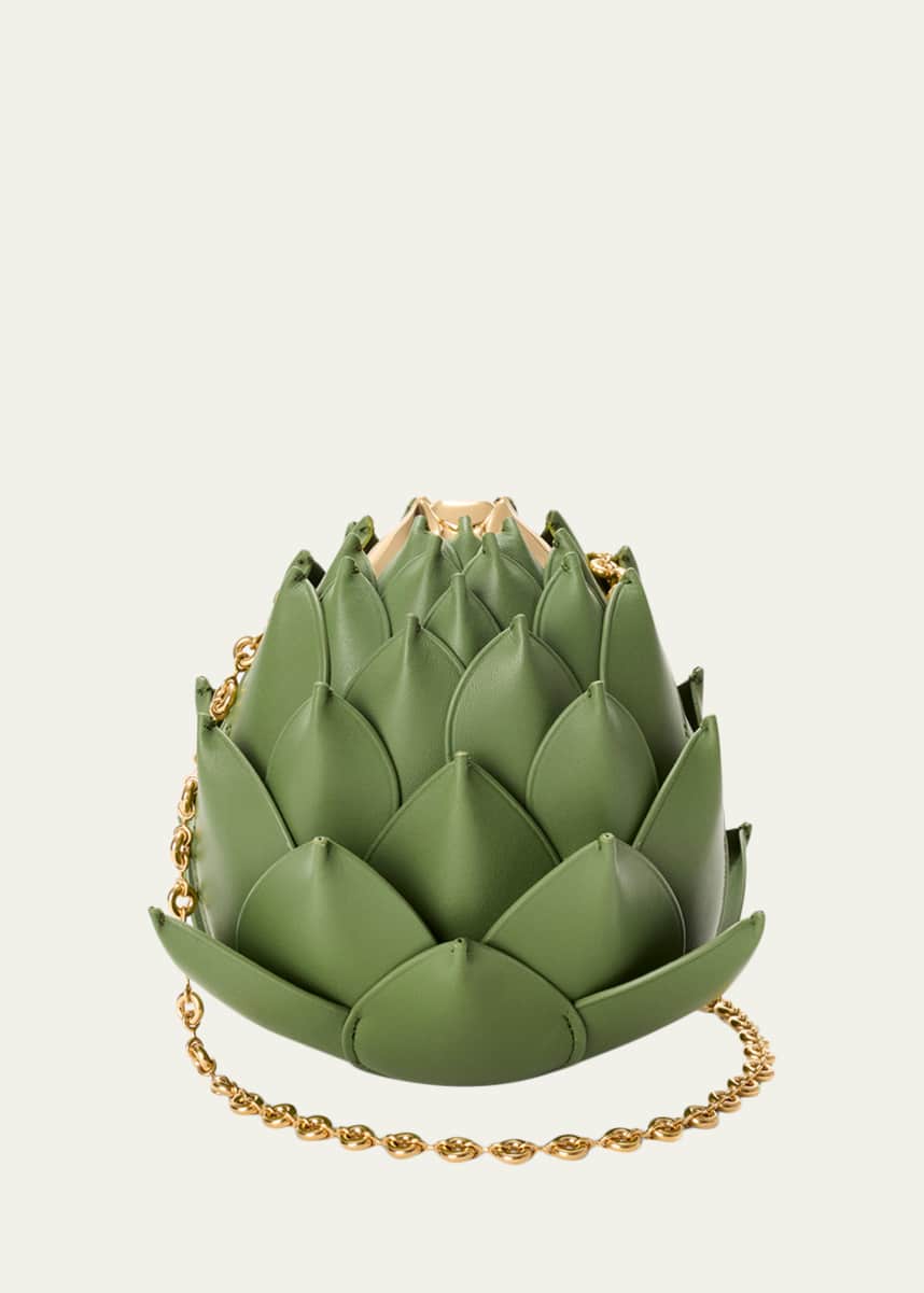 Loewe x Paula's Ibiza Leather Artichoke Clutch Bag - Bergdorf Goodman