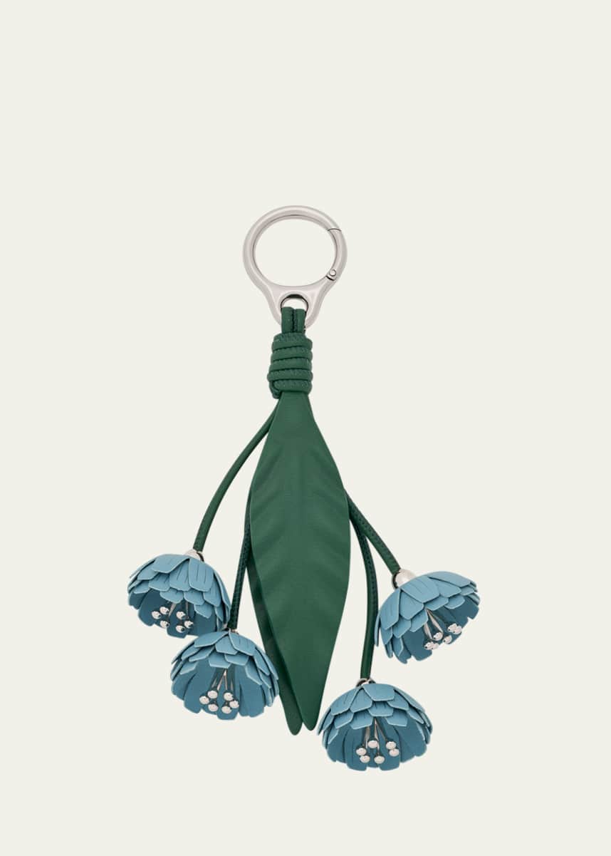 Loewe x Paula's Ibiza Leather Flower Bag Charm - Bergdorf Goodman