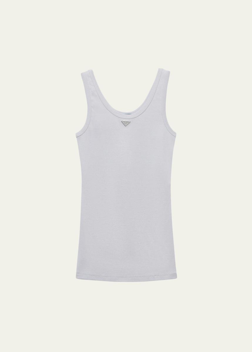 Prada Cotton Jersey Tank Top - Bergdorf Goodman