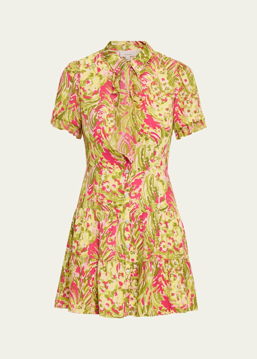 Cinq a Sept Kari Daisy Swirl Mini Dress - Bergdorf Goodman
