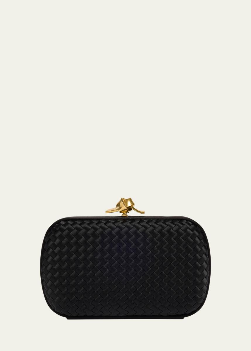 Intrecciato Knot Clutch Bag