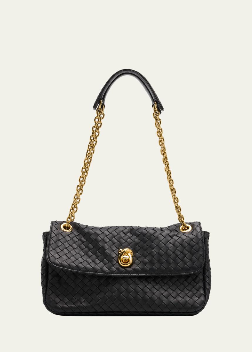 Madison Intrecciato Leather Shoulder Bag