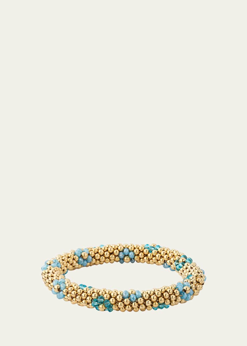 Meredith Frederick 14K Yellow Gold, Zircon and Topaz Bead Bracelet