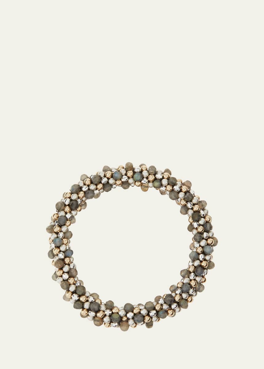 Meredith Frederick Odette 14k, Silver and Labradorite Bead Bracelet
