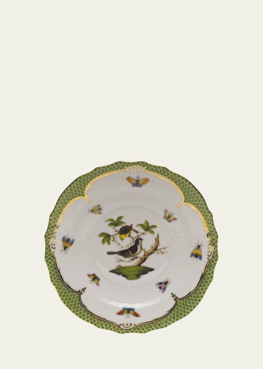 Herend Rothschild Bird Green Motif 01 Salad Plate
