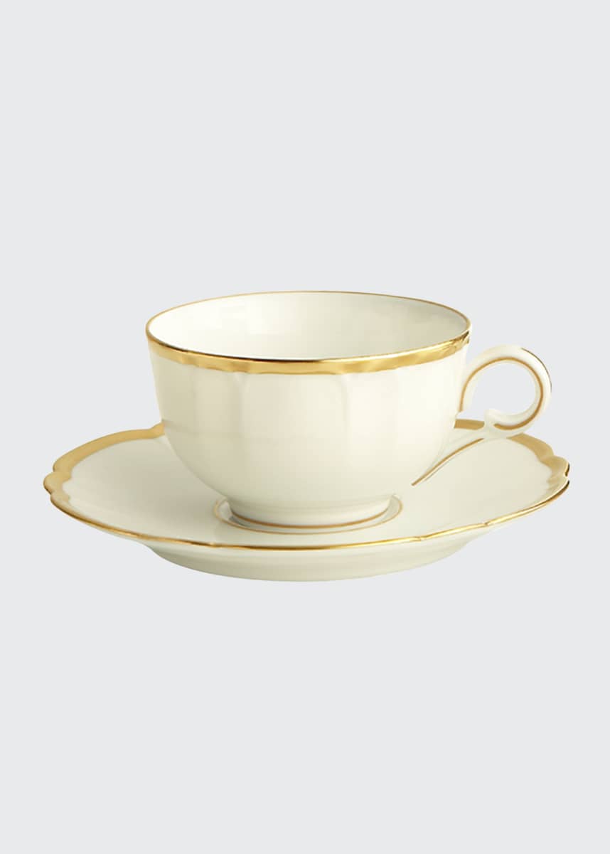 Haviland & Parlon Colette Gold Cup and Saucer