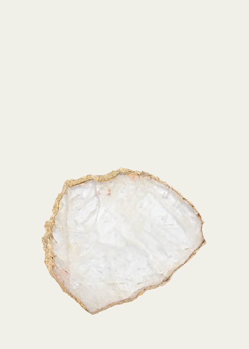 ANNA New York Crystal & Gold Platter
