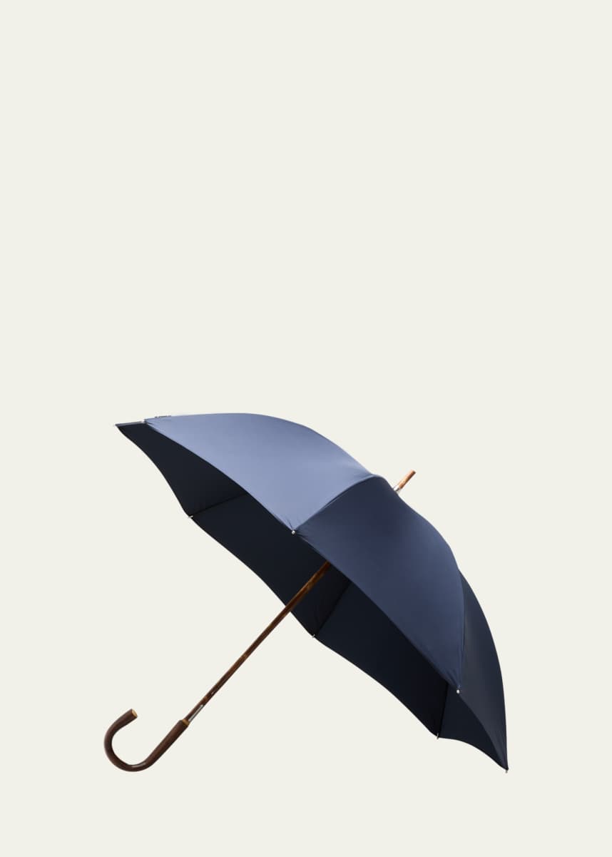 Davek Men's Savile Wood-Handle Umbrella