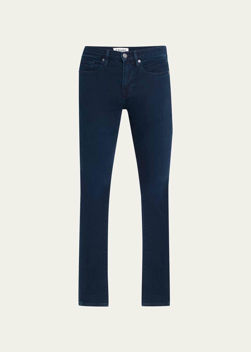 【THEAIRTOWN】[Unisex] 2-tone Denim Pt ★S/M Two tone denim jean - Gem