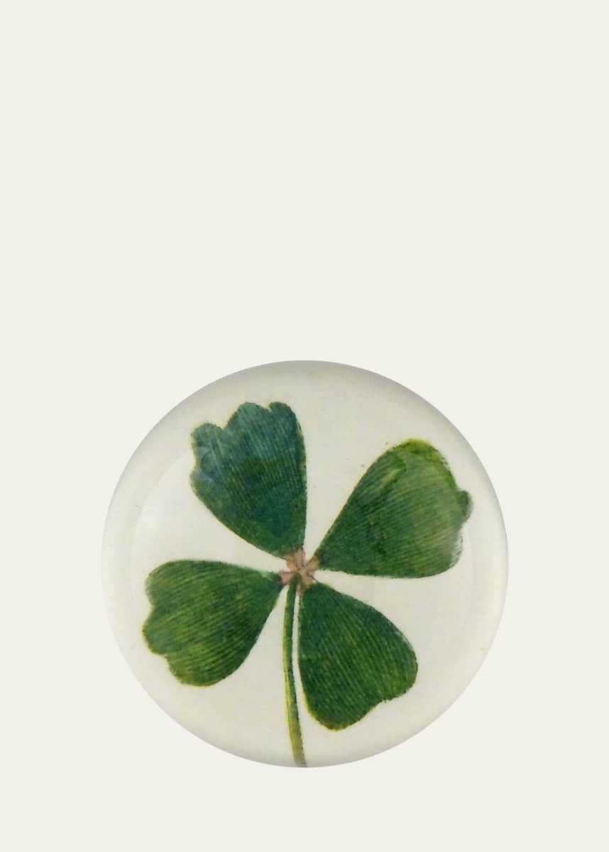 John Derian Clover Dome Paperweight