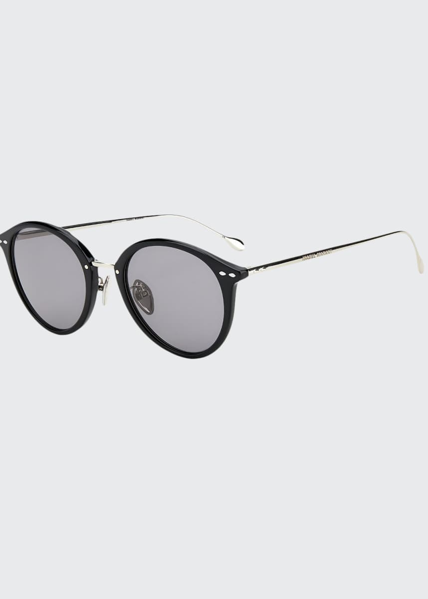 Isabel Marant Round Acetate/Metal Sunglasses