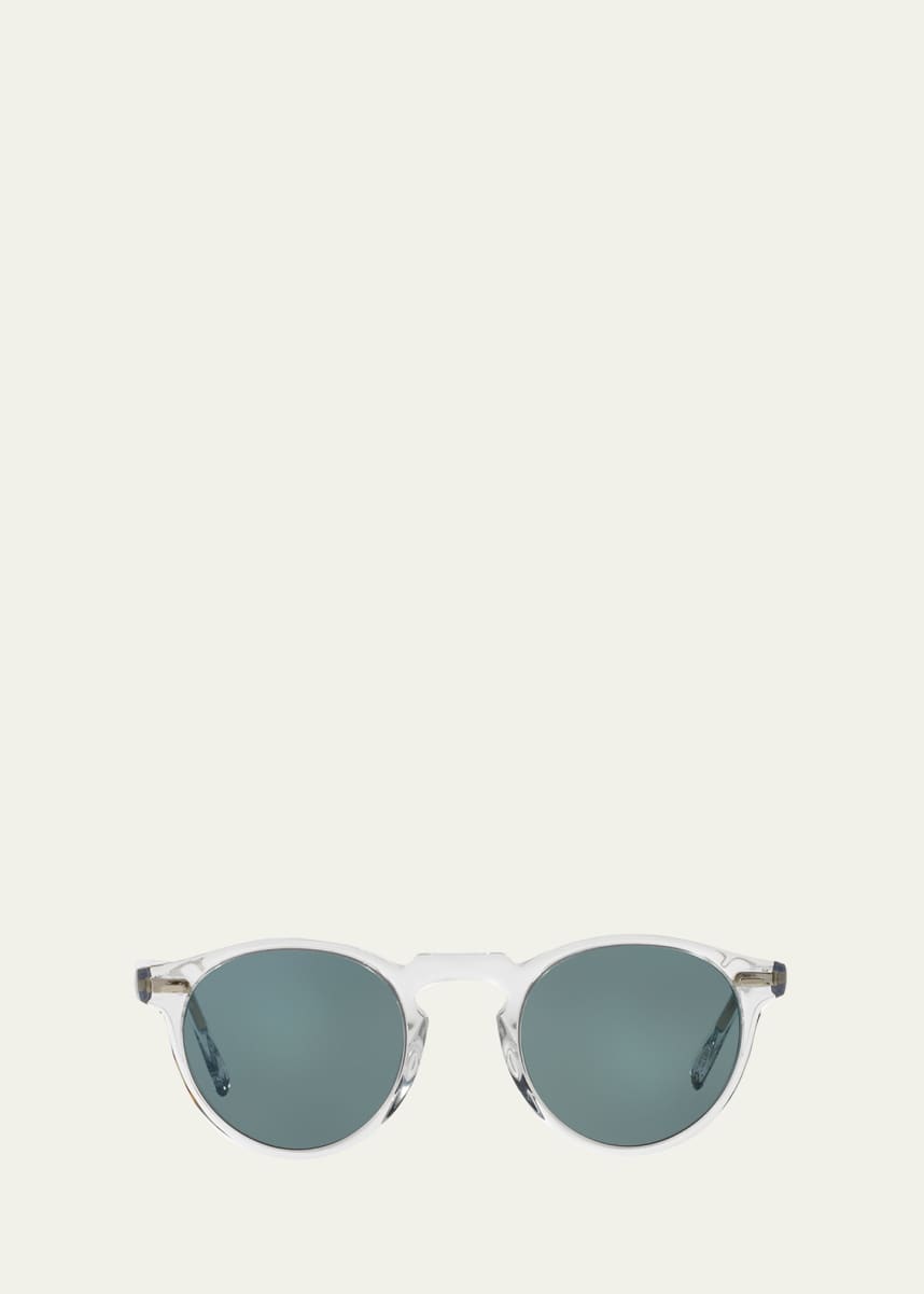 Oliver Peoples Gregory Peck Round Acetate Sunglasses