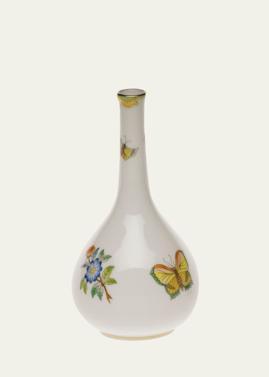 Herend Queen Victoria Green Medium Bud Vase - Bergdorf Goodman Herend Queen Victoria Green Medium Bud Vase