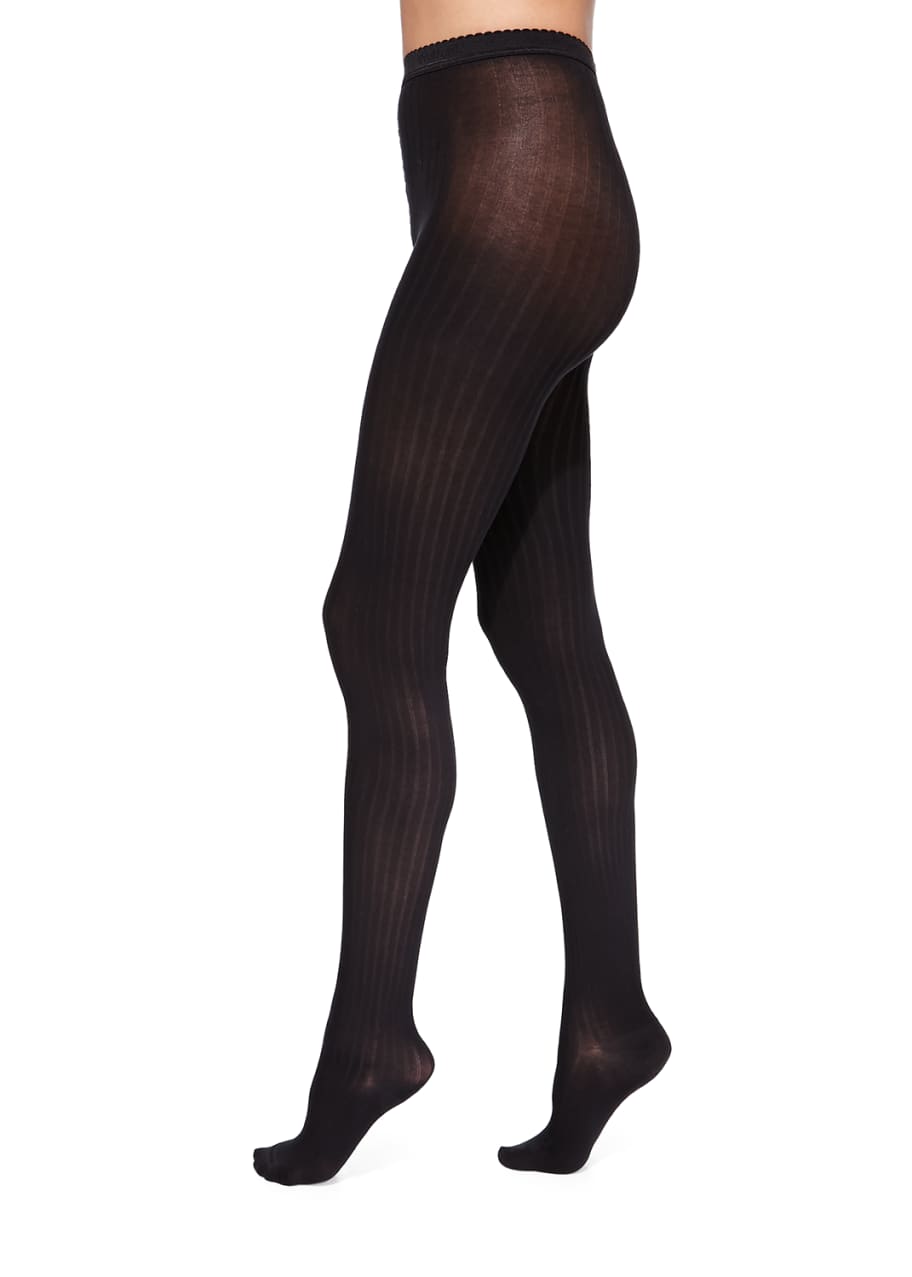 Wolford fine cotton rib tights hotsell