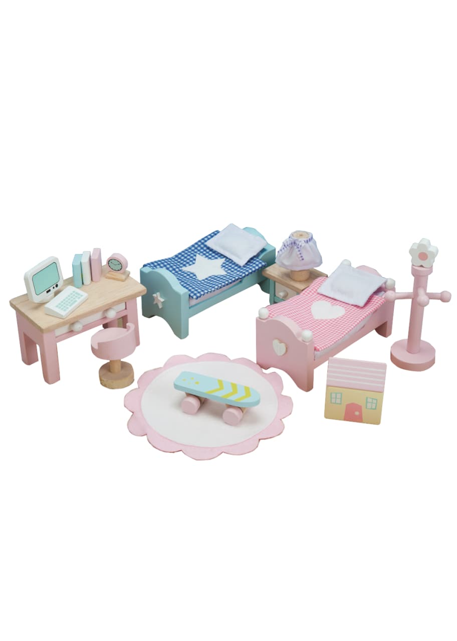 Image 1 of 1: "Daisy Lane" Children's Bedroom Dollhouse Furniture