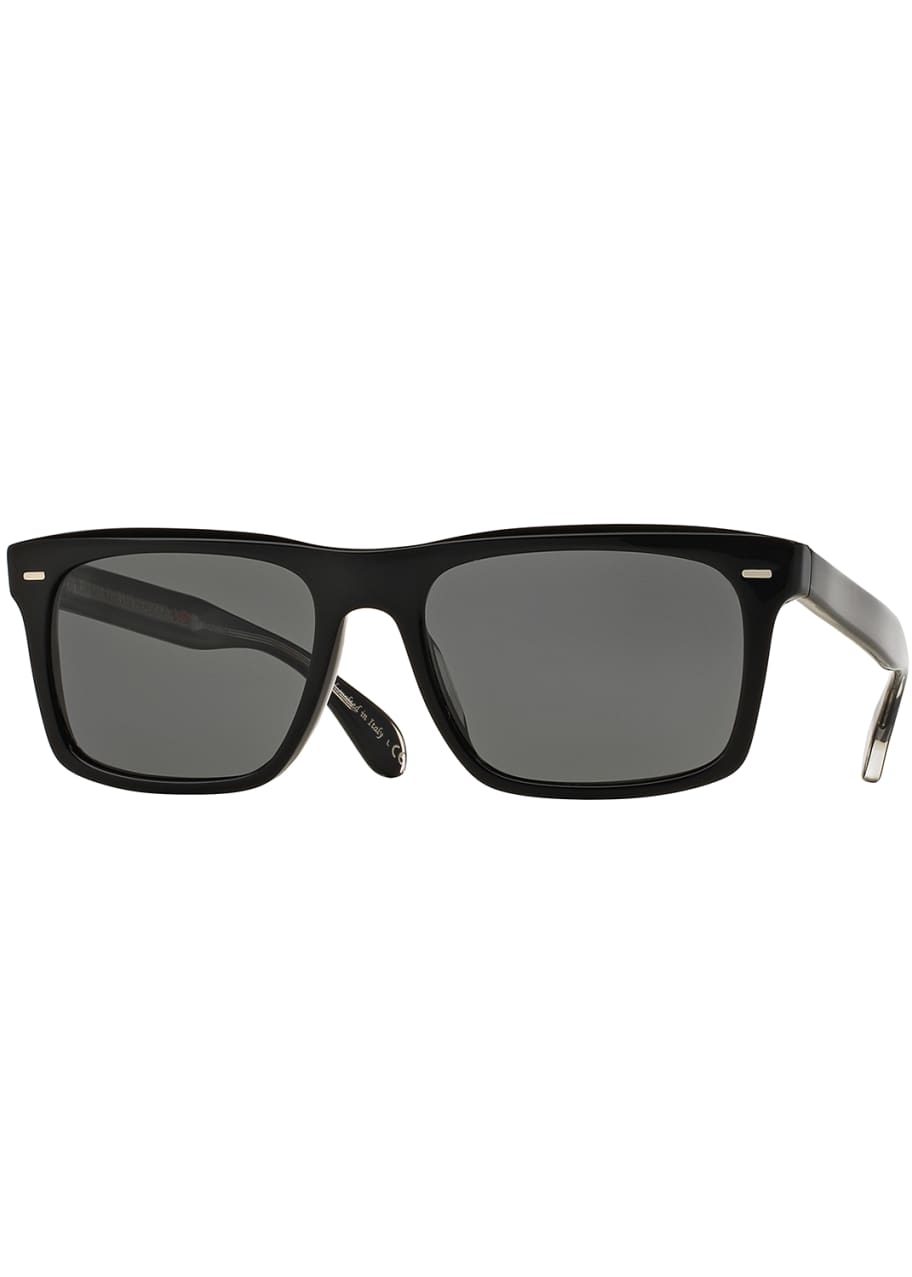 Oliver Peoples Brodsky 55 VFX%2B Polarized Sunglasses, Black - Bergdorf ...