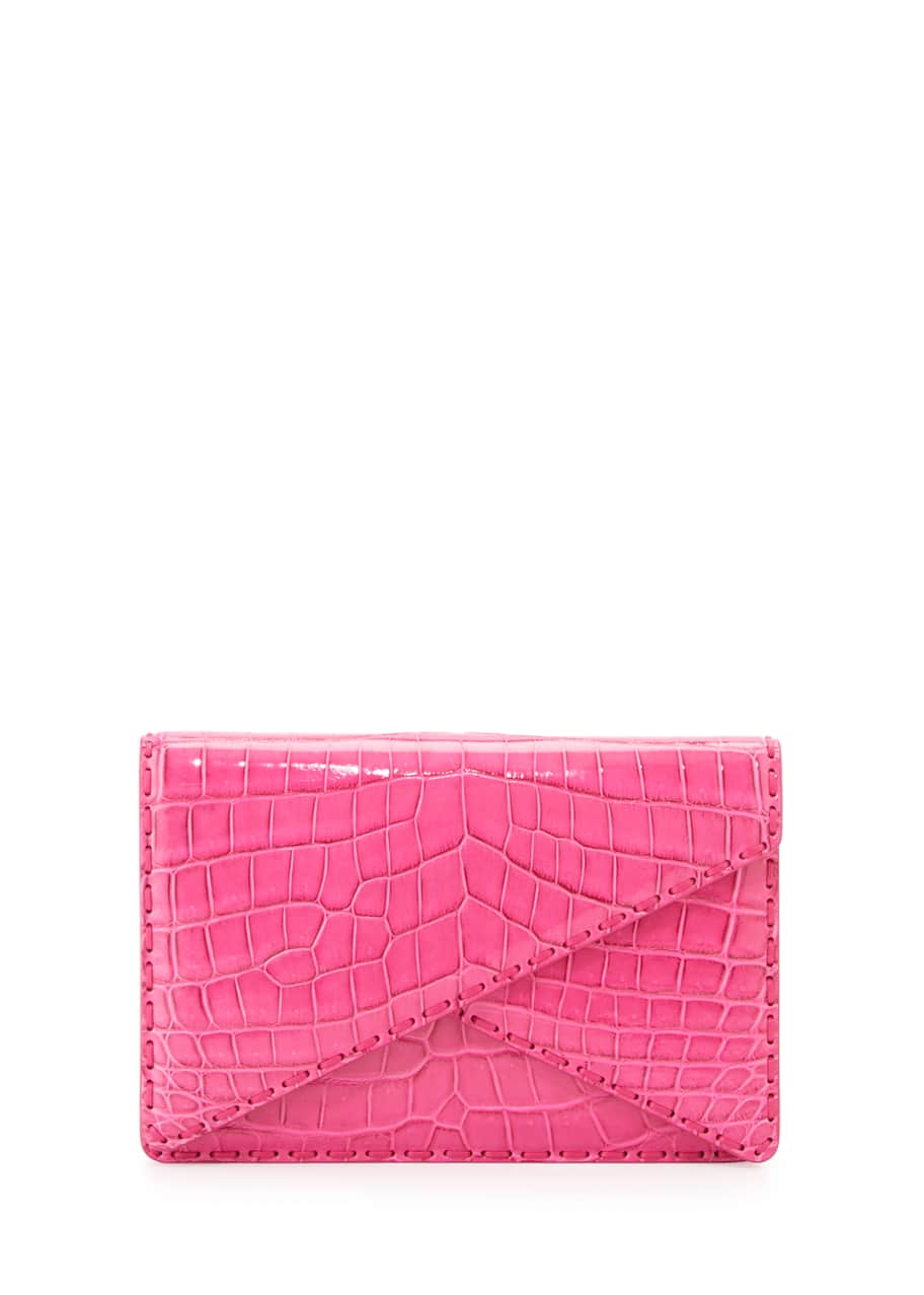 Bottega veneta outlet crocodile clutch