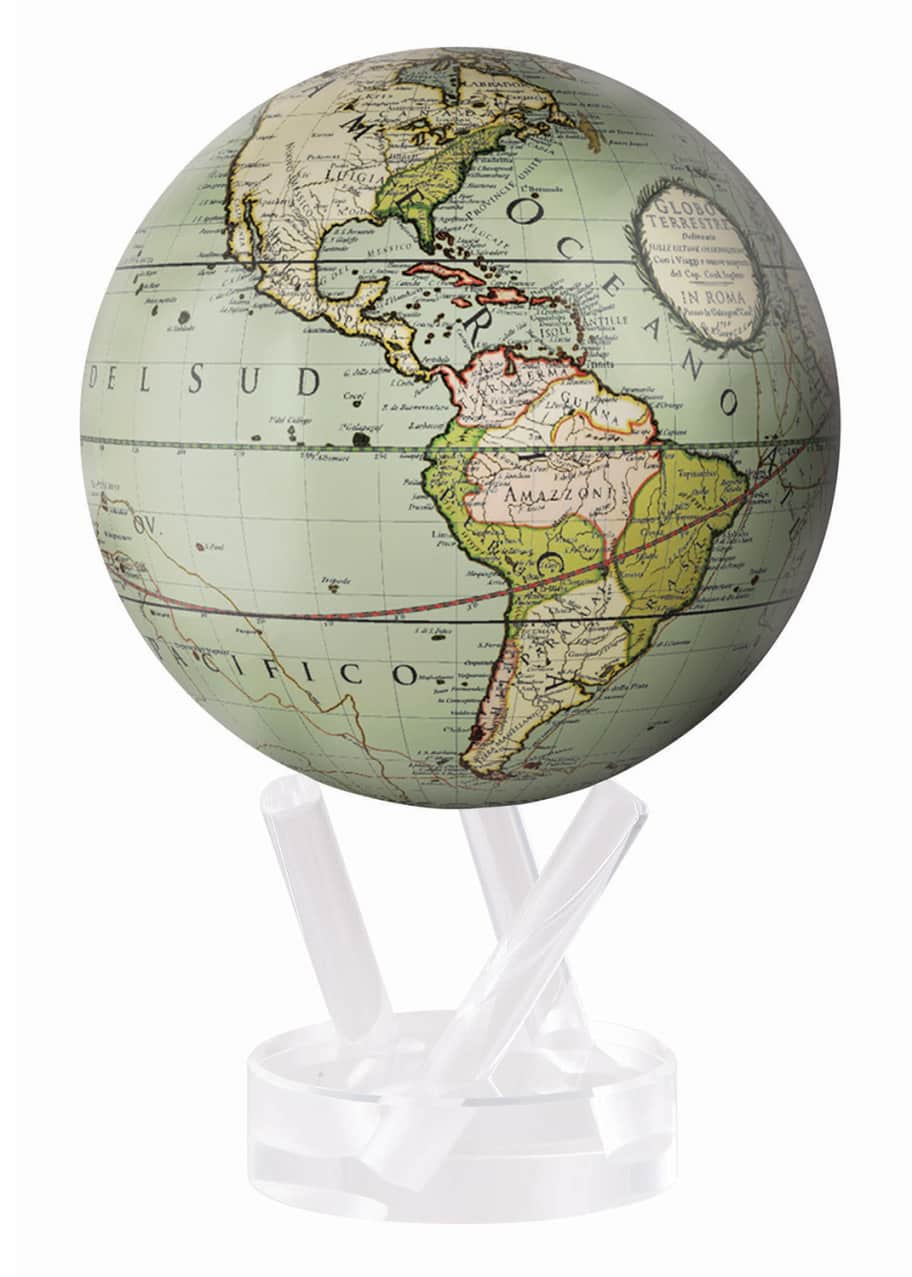 Mova Globe Cassini Terrestrial 4.5" Mova Globe, Seafoam - Bergdorf Goodman