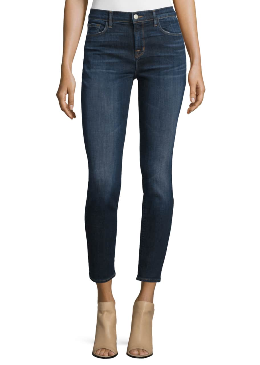 J Brand 811 Mid-Rise Skinny Cropped Jeans, Reserve Bergdorf Goodman