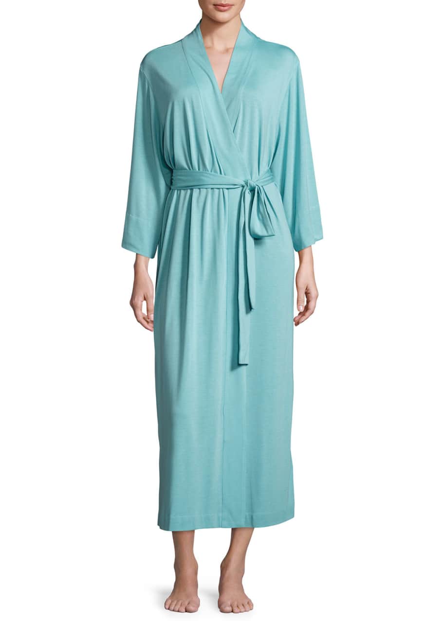 Natori Shangri La Long Jersey Robe Bergdorf Goodman