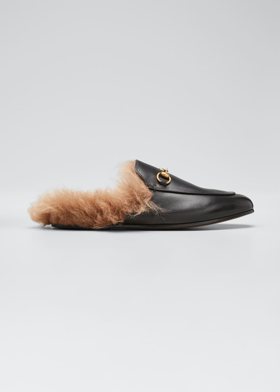 Image 1 of 1: Princetown Fur Lined Mule
