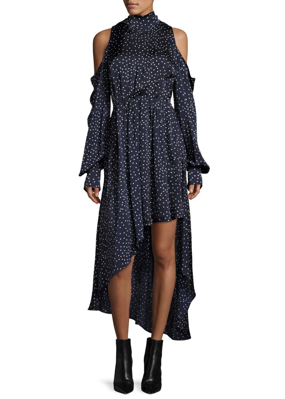 blue flowy midi dress Red Dress | Navy & Light Blue Stripe Strapless Midi Dress main image 1