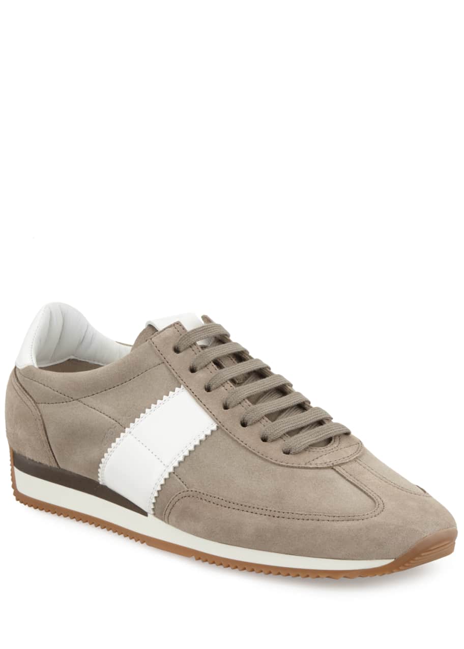 TOM FORD Men's Orford Suede Trainer Sneakers - Bergdorf Goodman