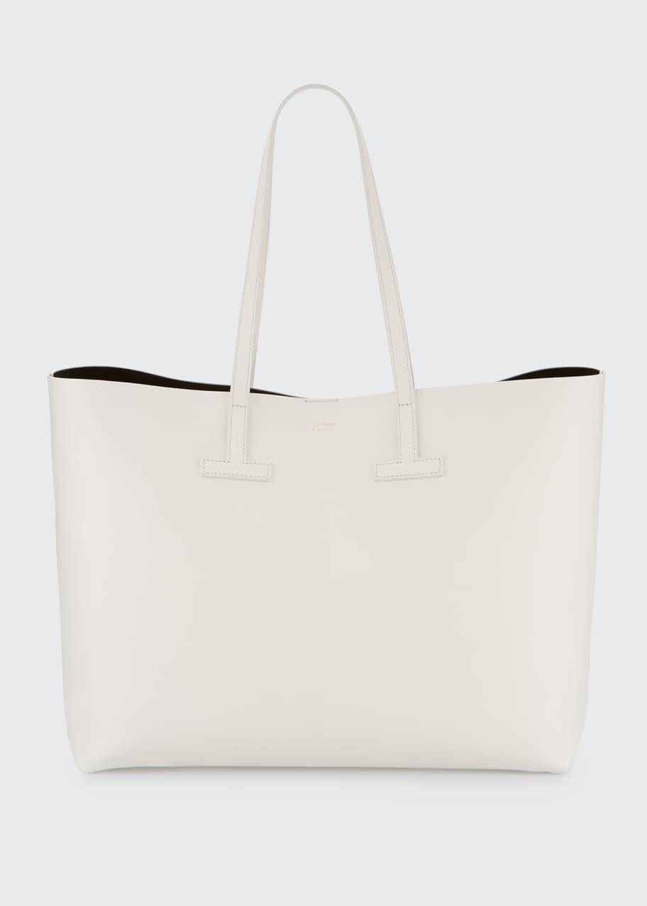 TOM FORD Large Grained Leather T Tote Bag - Bergdorf Goodman