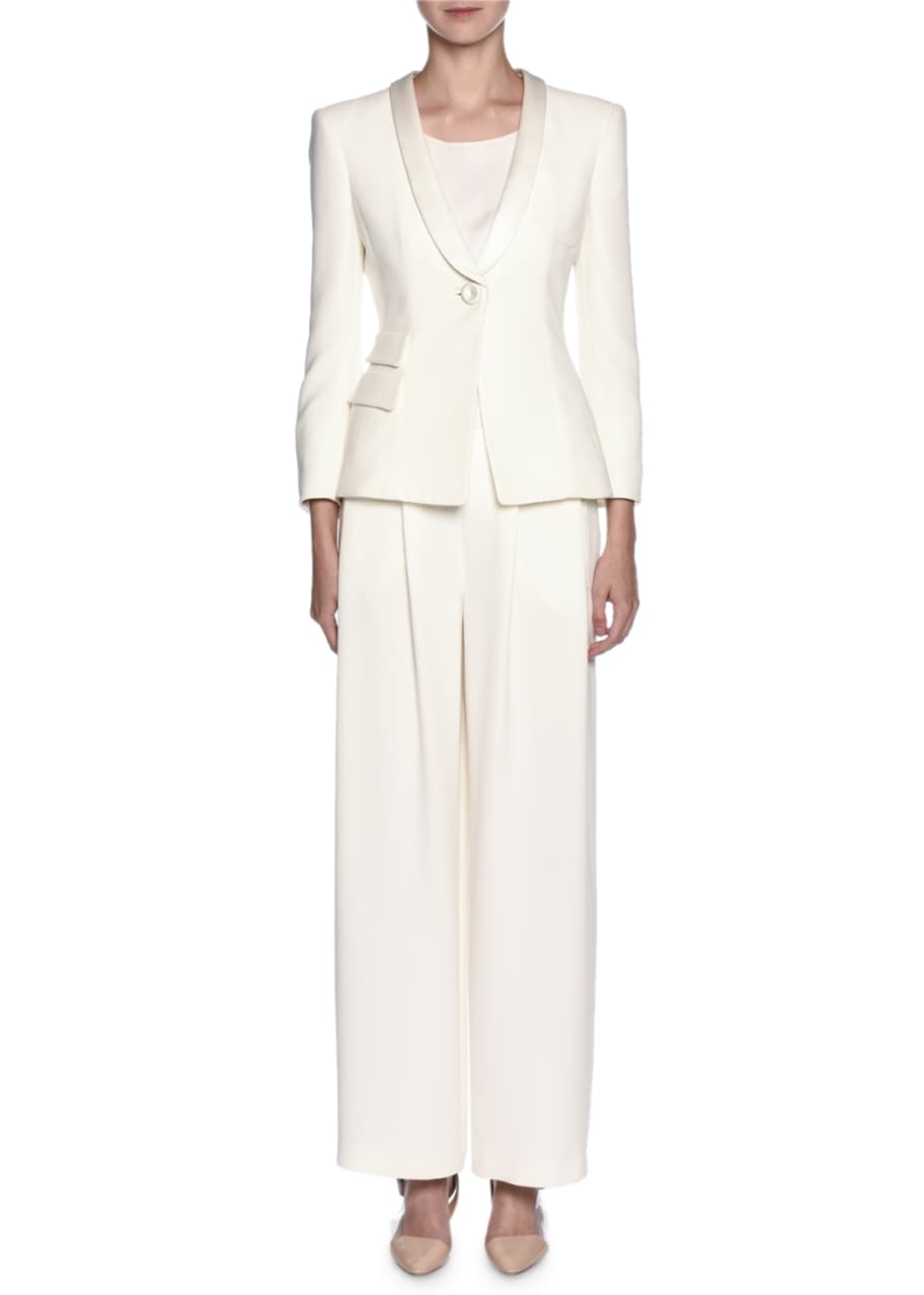 Giorgio Armani Tuxedo Jacket ☀ Wide-Leg ...