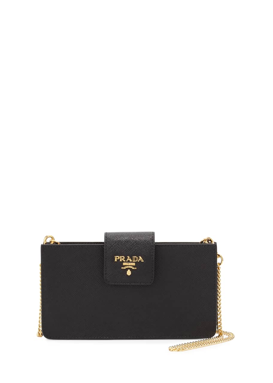 Prada saffiano crossbody tech case clearance