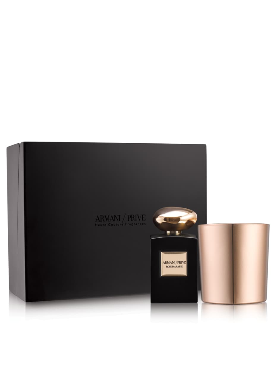 Image 1 of 1: Limited Edition Armani Prive Rose D'Arabie Candle Set