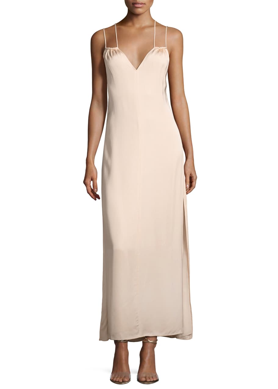 Elizabeth & James Jericho Double Spaghetti Strap Maxi Dress, Blush -  Bergdorf Goodman