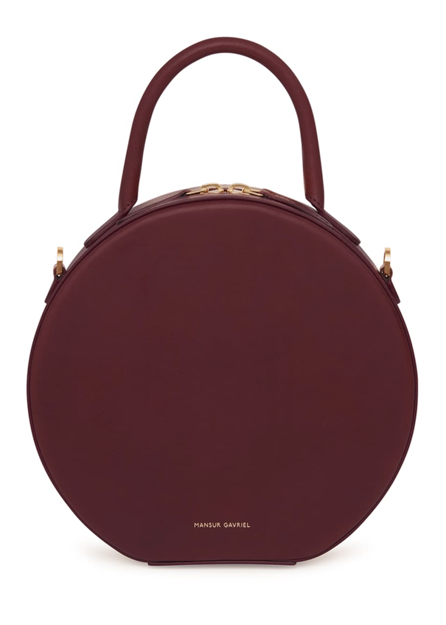 Image 1 of 1: Circle Vegetable-Tanned Leather Crossbody Bag