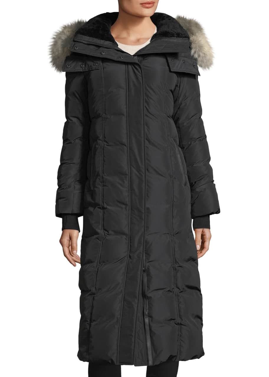 Mackage Jada Long Sleeve Covered Placket w Fur Hood Bergdorf