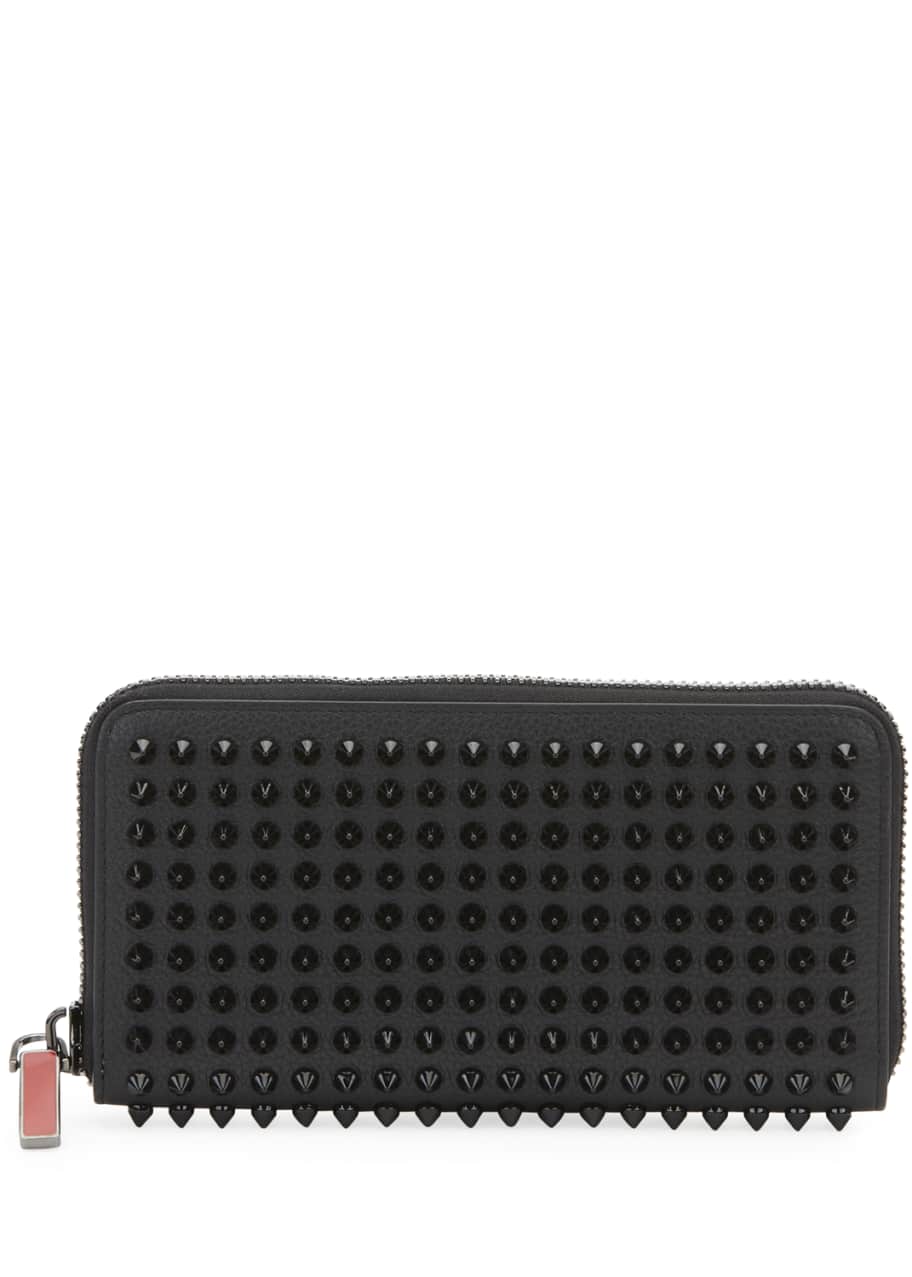 Christian Louboutin Men's Panettone Studded Leather Wallet - Bergdorf ...