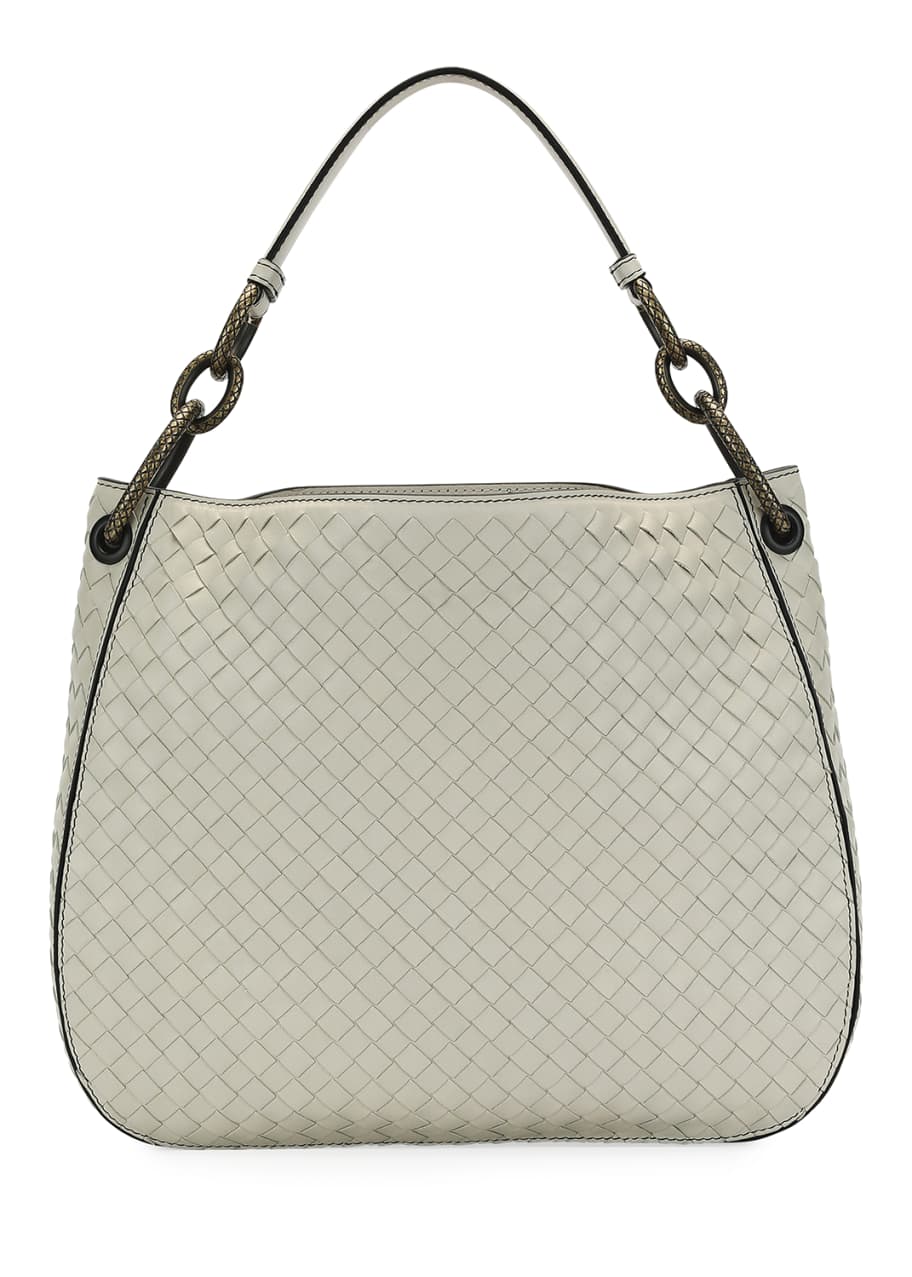 Bottega veneta small loop online intrecciato woven hobo bag