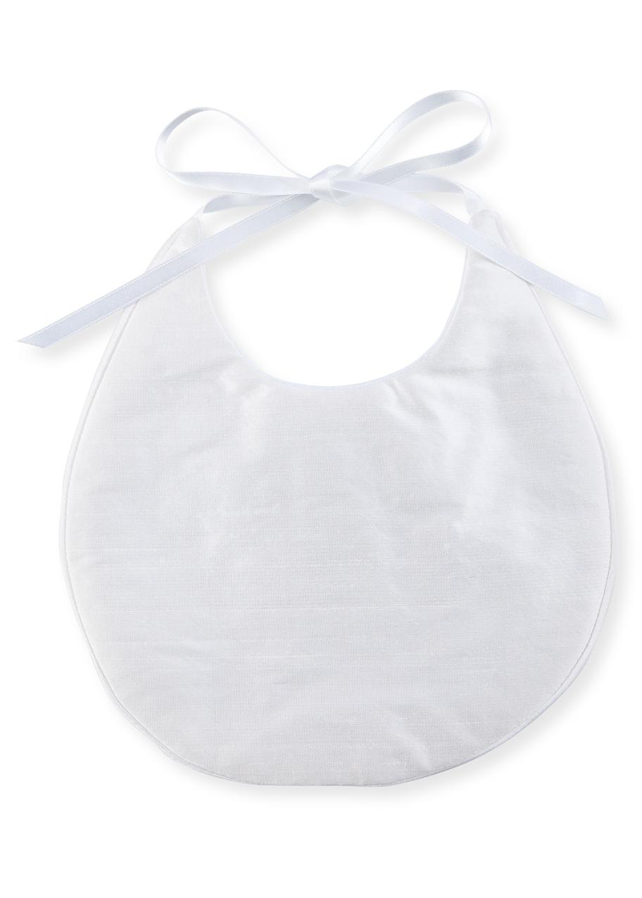 Isabel Garreton Simple Silk Bib w/ Satin Ribbon Bow - Bergdorf Goodman