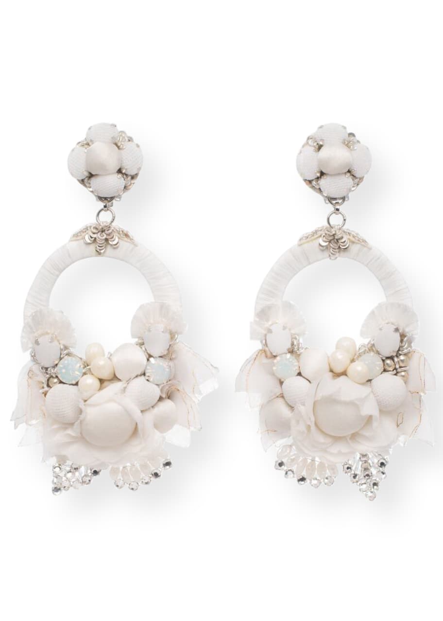 Ranjana khan white earrings sales