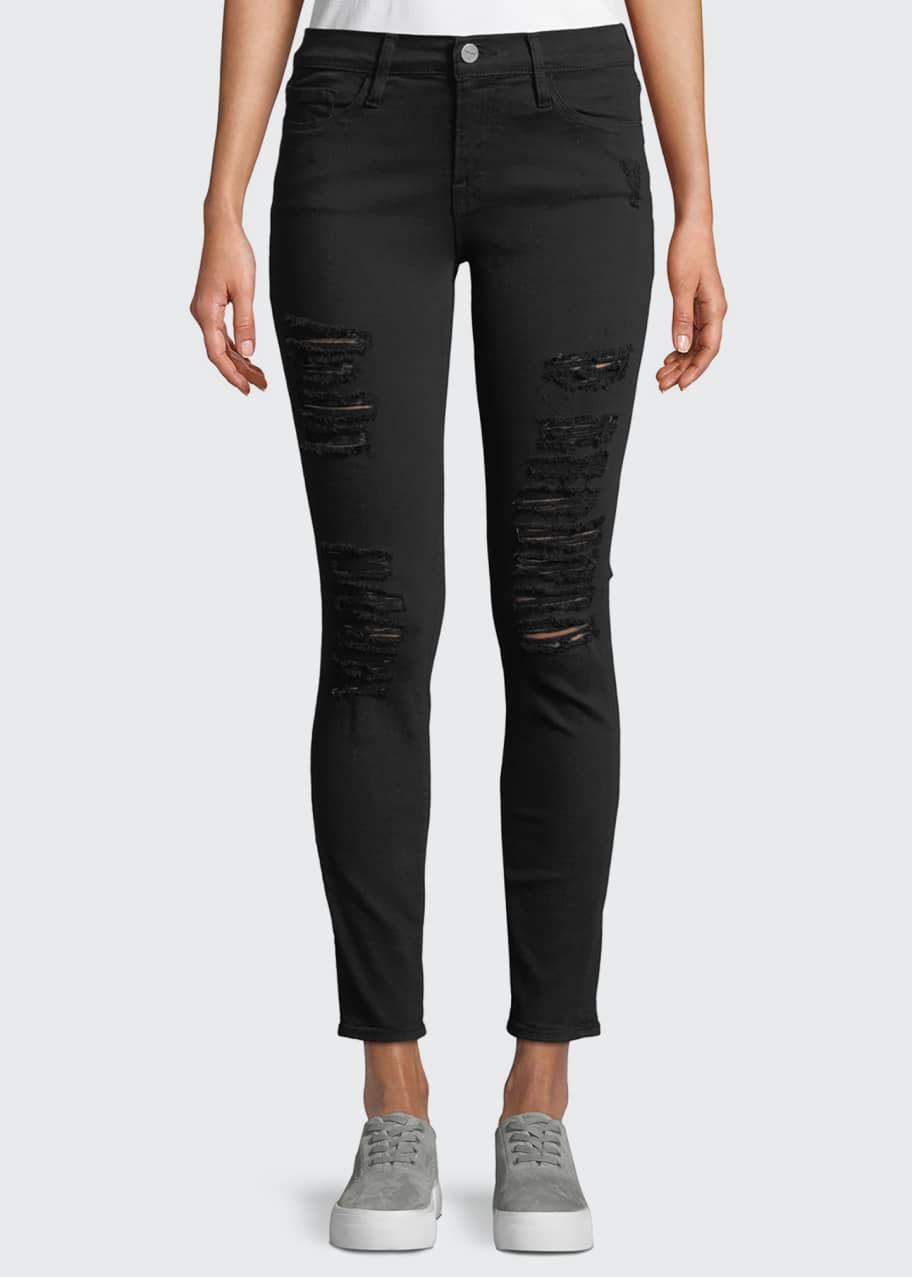 Frame le color rip skinny jeans new arrivals