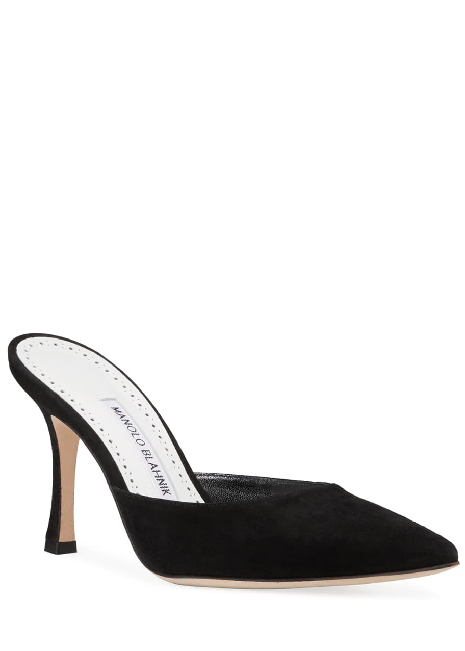 Manolo blahnik arriga suede mule pump outlet