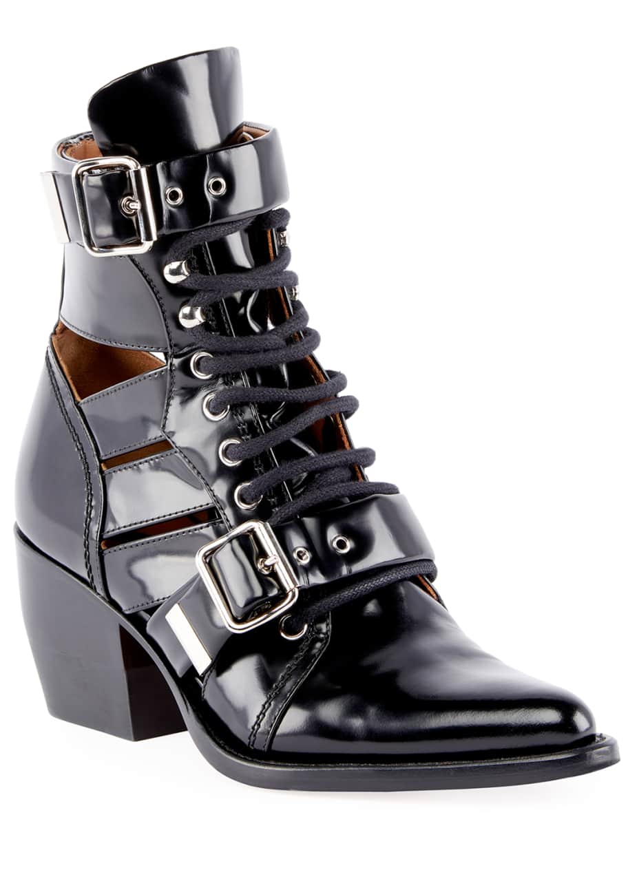 Chloe Rylee Lace Up Box Calf Boot Bergdorf Goodman