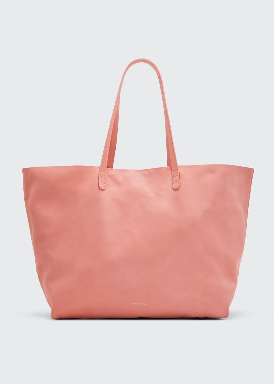 Image 1 of 1: Oversized Lamb Leather Tote Bag